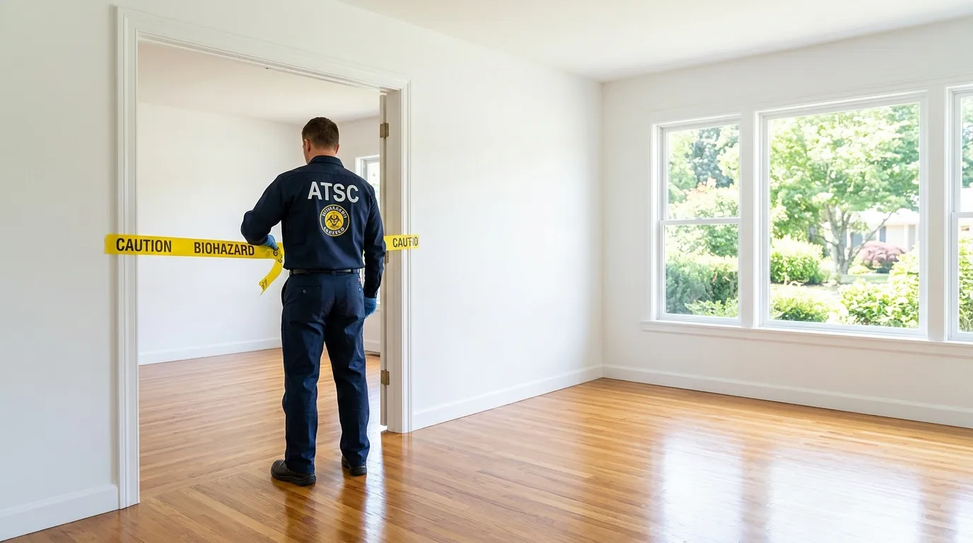 Certified biohazard cleanup crew performing Decomposition Cleanup in Naples Manor